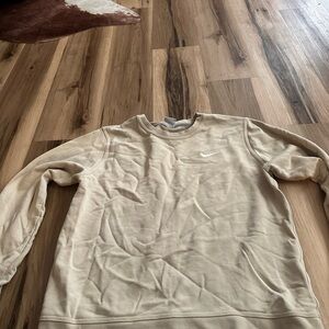 Nike Men's Beige Crewneck Sweater